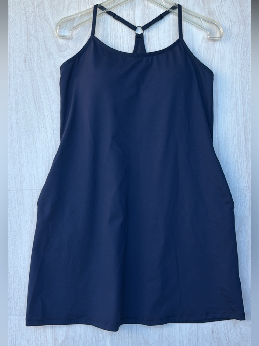 Skechers Navy Strappy-Back Mini Dress